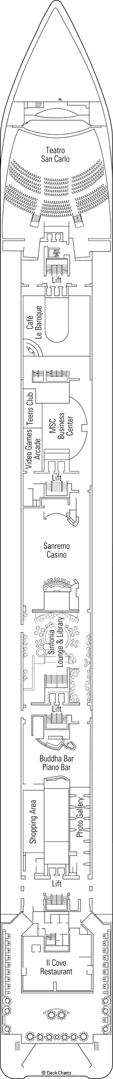 MSC Sinfonia Deck Plans, Ship Layout & Staterooms - Cruise Critic