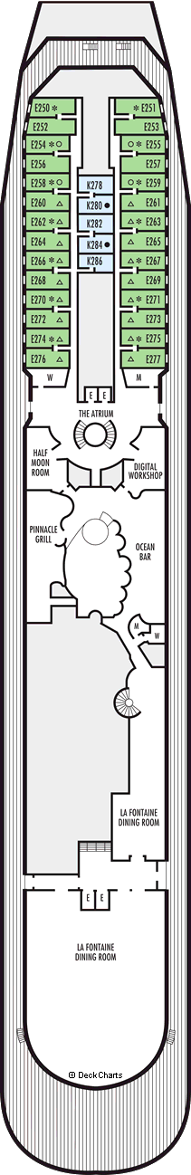 Prinsendam: Lower Promenade Deck Prinsendam: Lower Promenade Deck