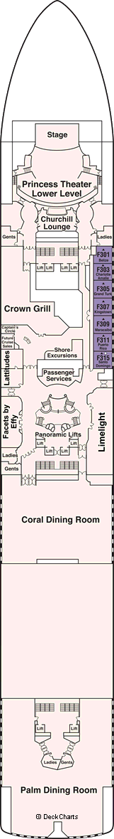 Caribbean Princess Deck Plans, Ship Layout & Staterooms - Cruise Critic