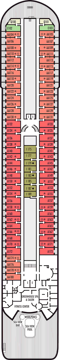 Prinsendam: Upper Promenade Deck Prinsendam: Upper Promenade Deck