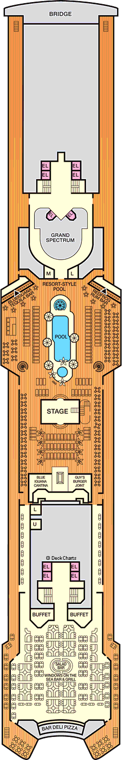 Carnival Fantasy: Lido Deck Carnival Fantasy: Lido Deck