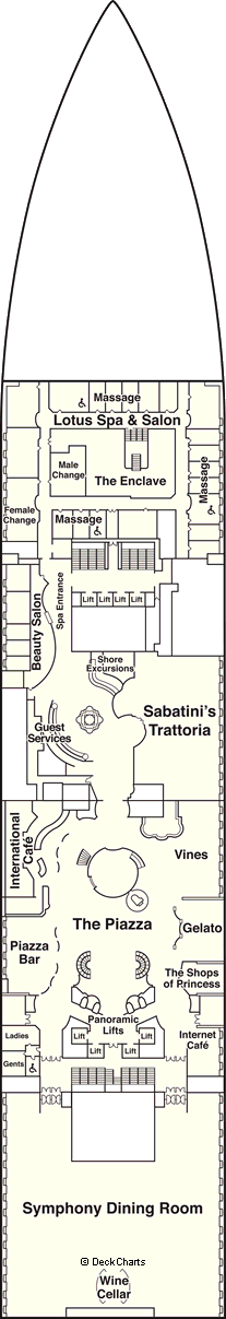 Regal Princess Deck Plans, Ship Layout & Staterooms - Cruise Critic