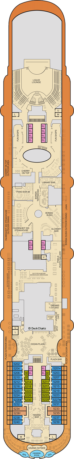 Carnival Horizon: Promenade Deck Carnival Horizon: Promenade Deck