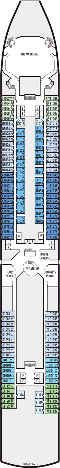 Holland America Zuiderdam Deck Plans: Ship Layout, Staterooms & Map - Cruise Critic