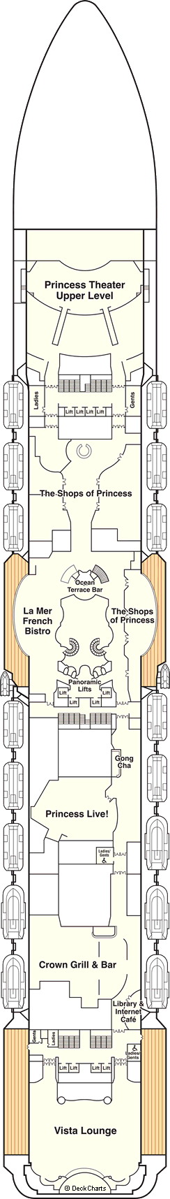 majestic princess cruise ship layout