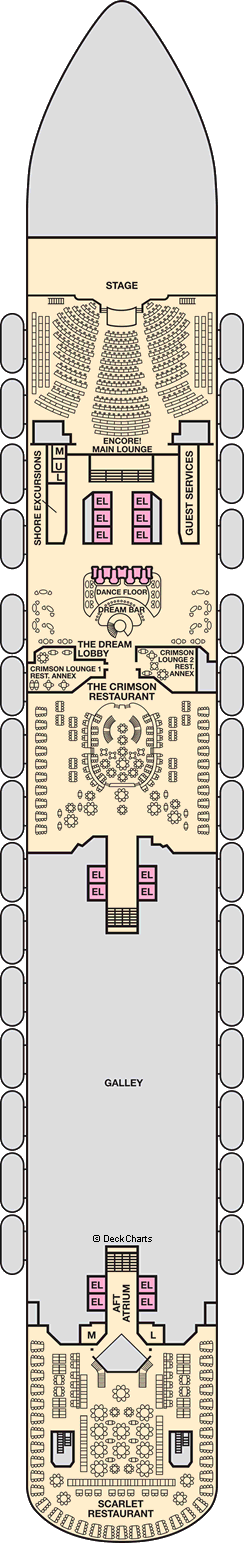 Carnival Dream Deck Plans Ship Layout Staterooms Map Cruise