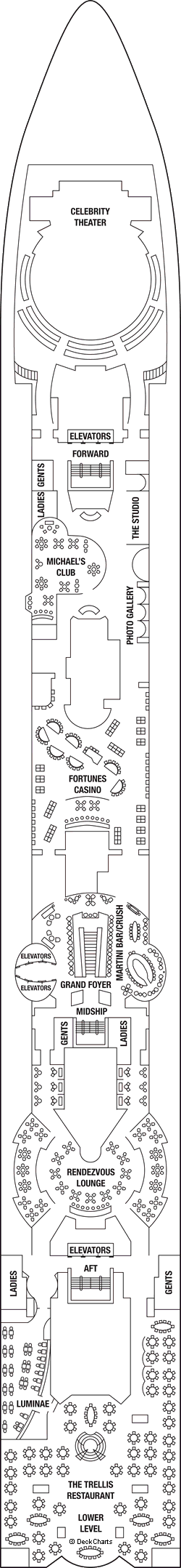 Celebrity Infinity Deck Plans, Ship Layout & Staterooms - Cruise Critic