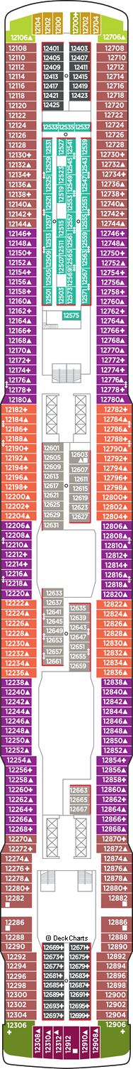 Norwegian Escape Deck Plans Ship Layout Staterooms Map Cruise Critic