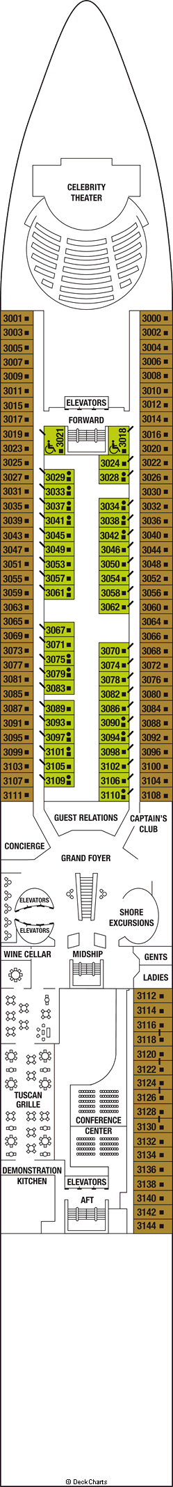 deck plans celebrity cruises