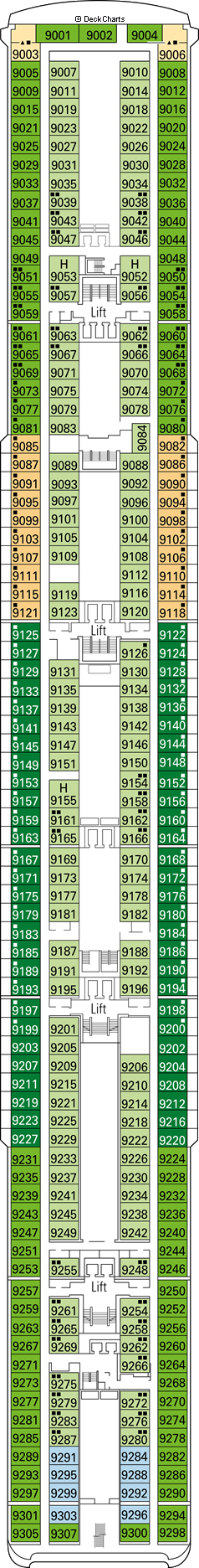 MSC Lirica Deck Plans: Ship Layout, Staterooms & Map - Cruise Critic