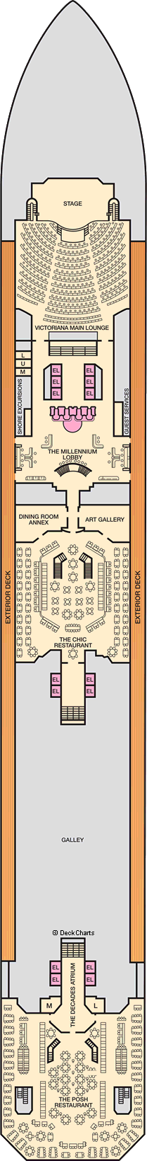 Carnival Freedom: Lobby Deck Carnival Freedom: Lobby Deck