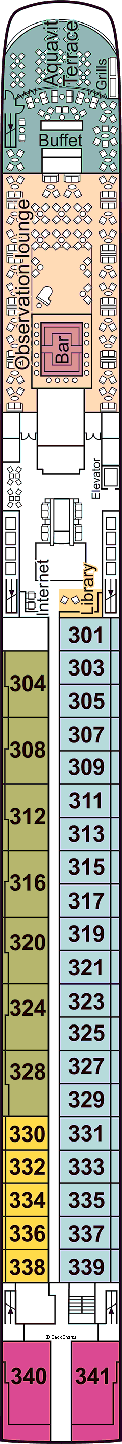 Viking Vidar Deck Plans: Ship Layout, Staterooms & Map - Cruise Critic