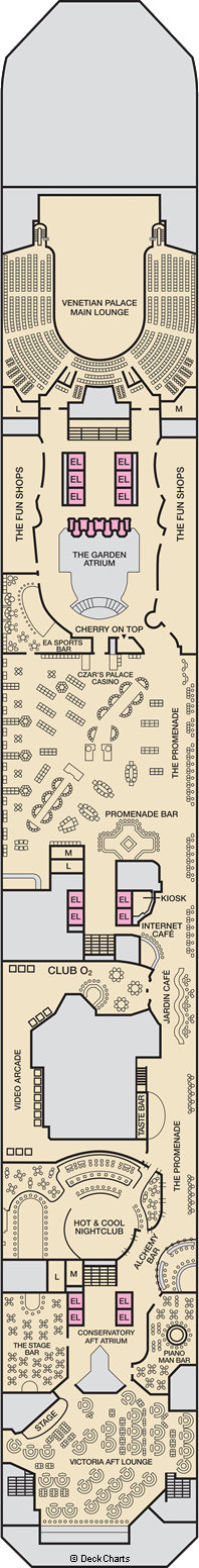 carnival cruise liberty map