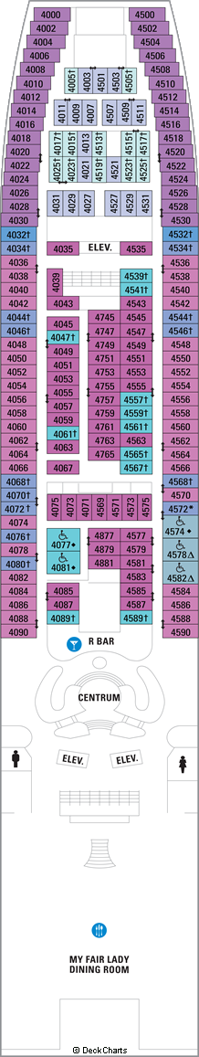 Royal Caribbean Enchantment of the Seas Deck Plans: Ship Layout, Staterooms & Map - Cruise Critic