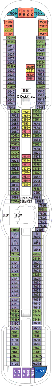 Royal Caribbean Radiance of the Seas Cruise Ship: Deck Plans on Cruise Critic