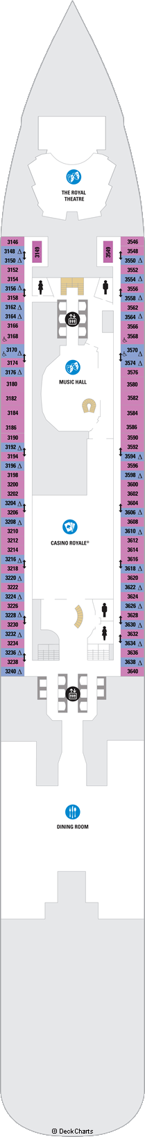 Odyssey of the Seas Deck Plans: Ship Layout, Staterooms & Map - Cruise Critic