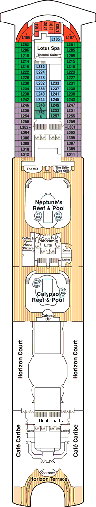 Crown Princess: Lido Deck Crown Princess: Lido Deck