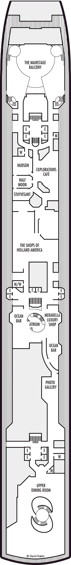 noordam cruise ship deck plan